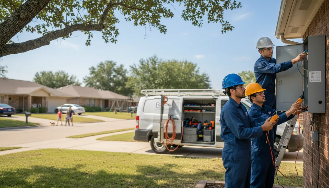 Certified electrician providing emergency electrical services in Lyons, KS